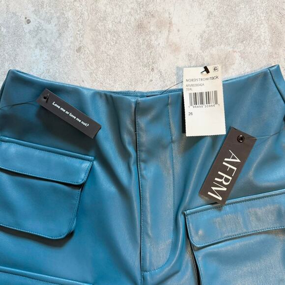 Afrm Sigmund Faux Lather Cargo Pants - Picture 5 of 6